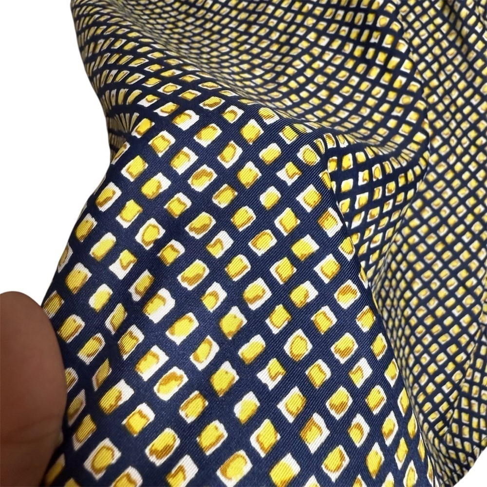 Banana Republic Cross Neck Navy And Yellow Sleeveless Top Women’s Size Small - Picture 4 of 8
